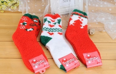樂高家居毛絨圣誕襪3色組合裝 聚美優品限時特賣，正品折扣不容錯過